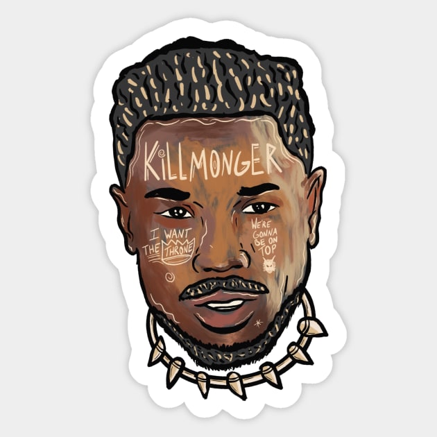 Killmonger Sticker by Jones Factory